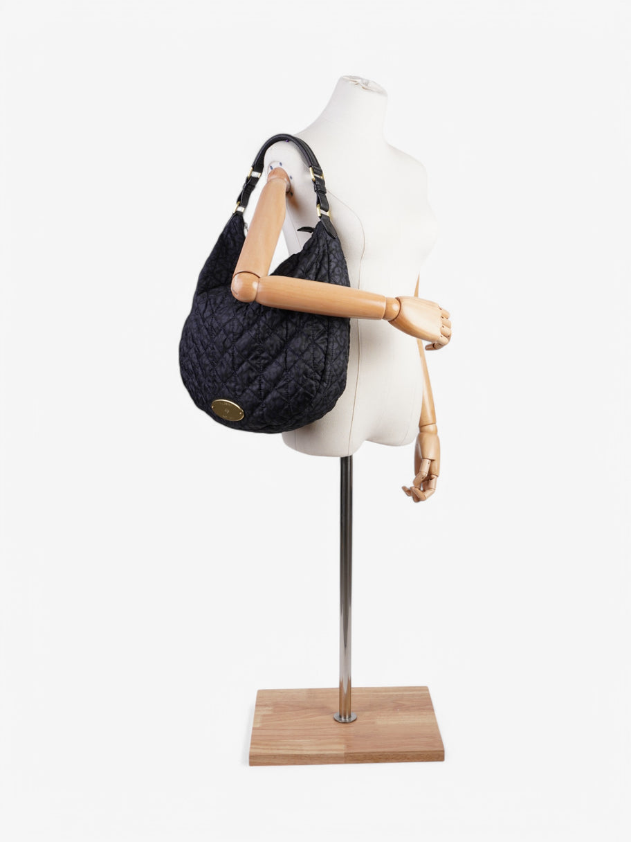 Mulberry Shoulder Bag Black / Navy Fabric 40 x 30 x 2 Image 2