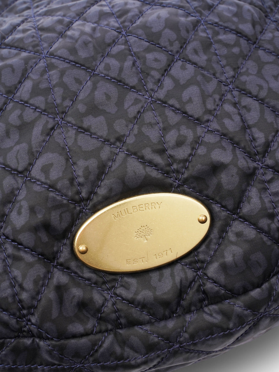 Mulberry Shoulder Bag Black / Navy Fabric 40 x 30 x 2 Image 7