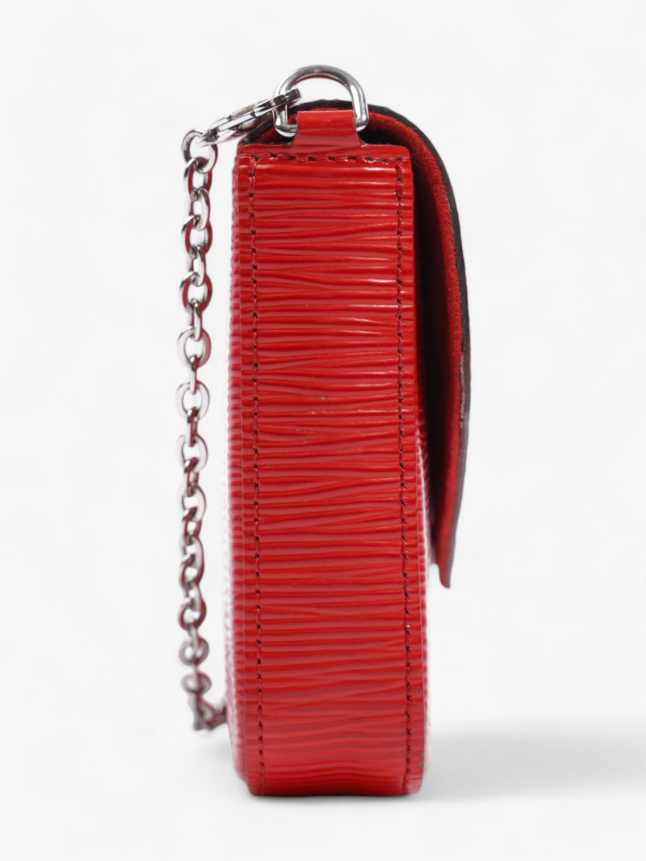Louis Vuitton Pochette Felicie Red Epi Leather Image 5