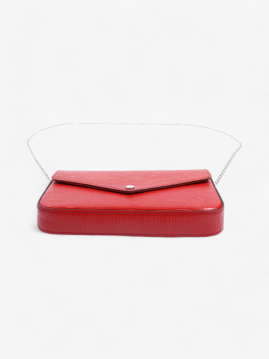 Louis Vuitton Pochette Felicie Red Epi Leather Image 6