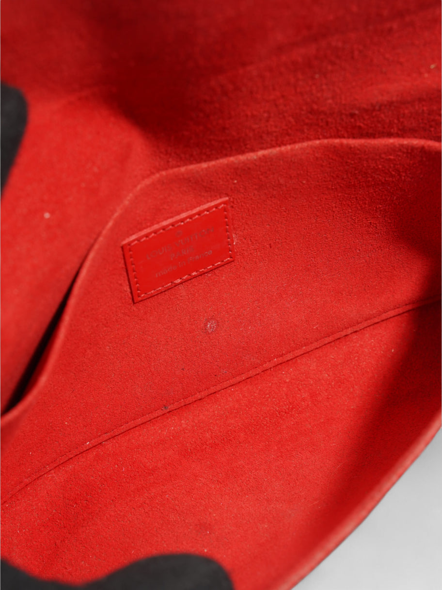 Louis Vuitton Pochette Felicie Red Epi Leather Image 8