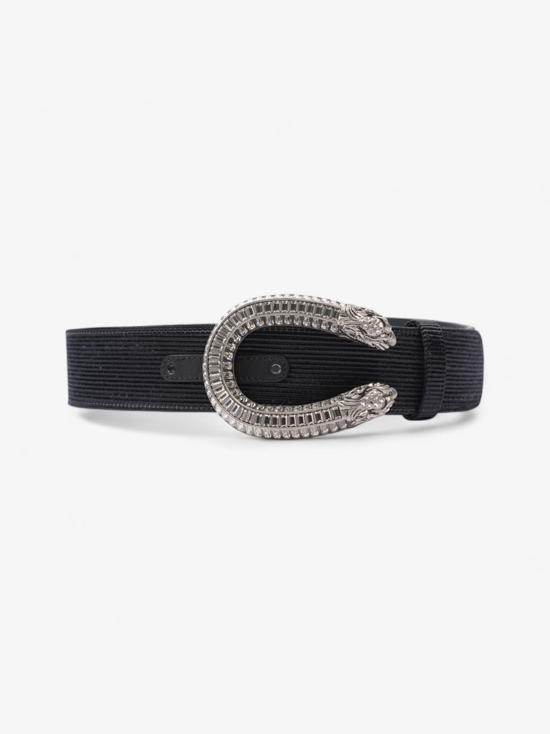  Gucci GG Dionysus Belt Black / Silver / Crystal Fabric 70cm / 28