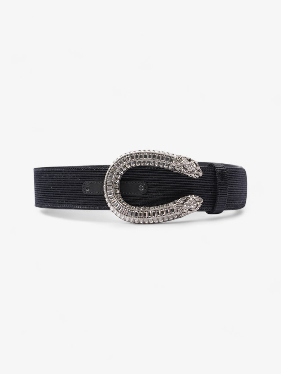 Gucci GG Dionysus Belt Black / Silver / Crystal Fabric 70cm / 28