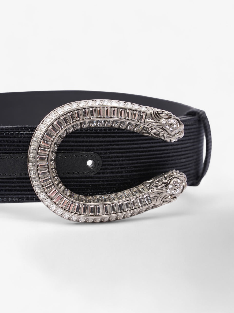 Gucci GG Dionysus Belt Black / Silver / Crystal Fabric 70cm / 28