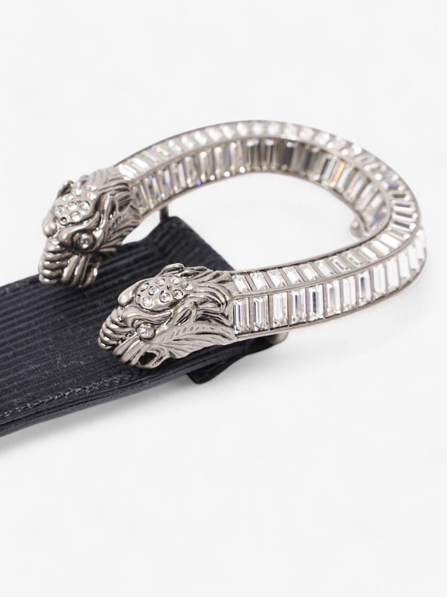 Gucci GG Dionysus Belt Black / Silver / Crystal Fabric 70cm / 28