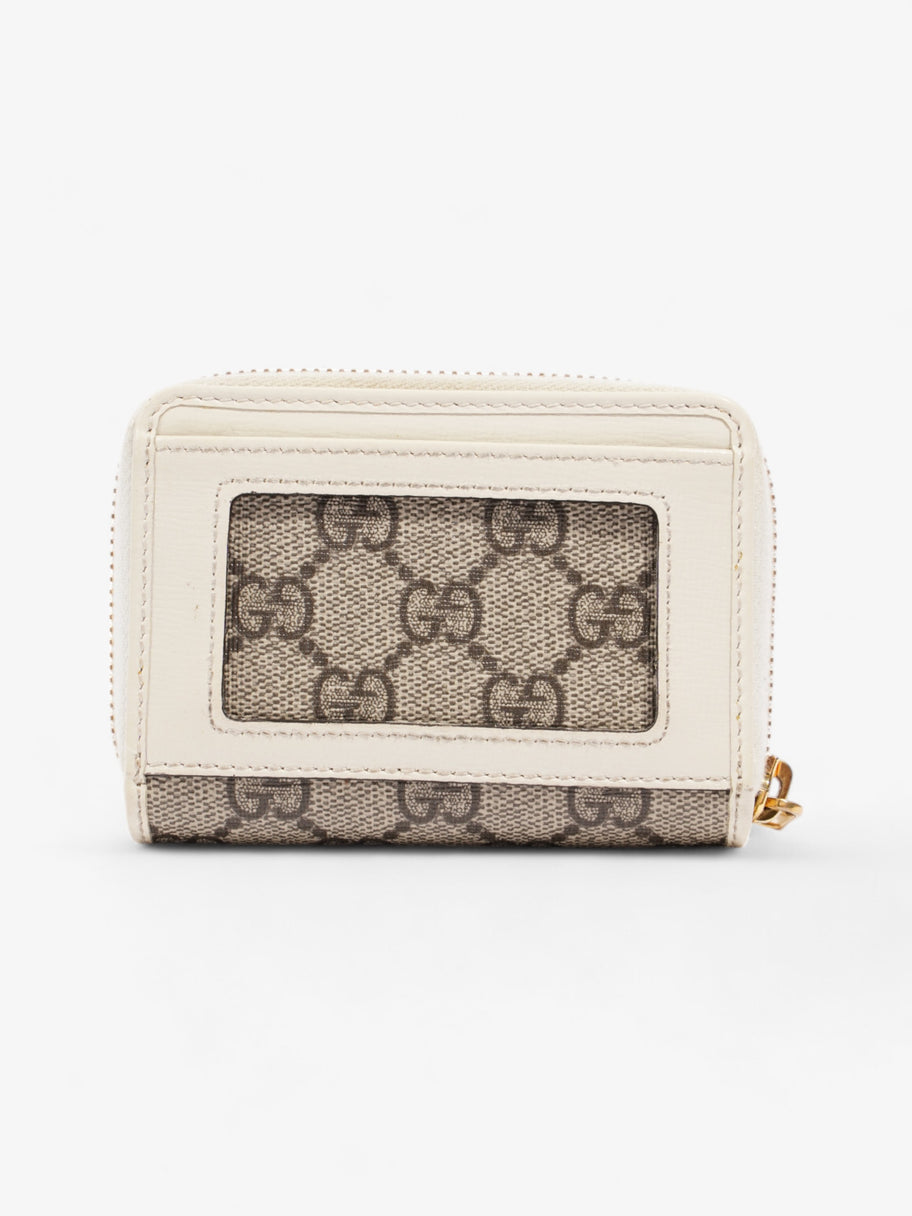 Gucci Horsebit 1955 Coin Purse GG Supreme / White Canvas Image 2