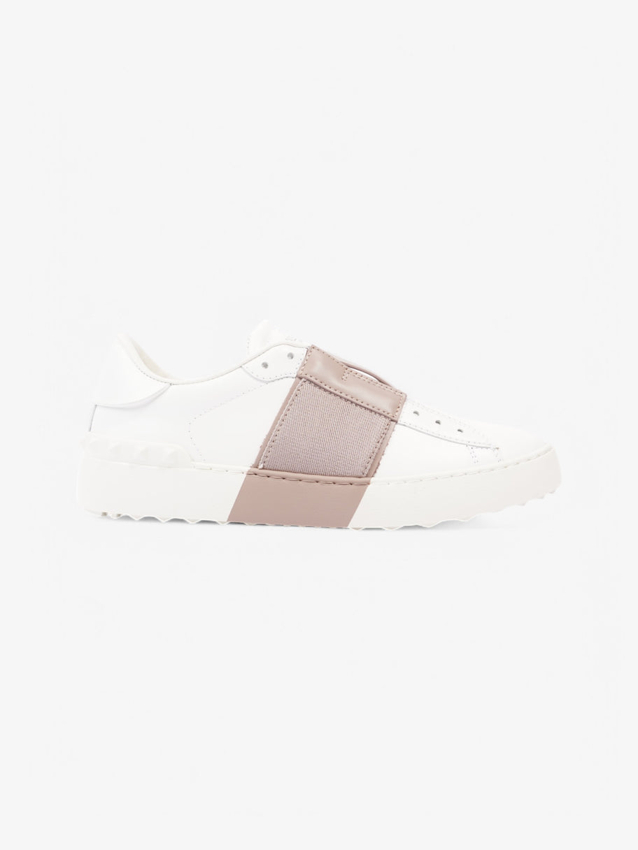 Valentino Open Laceless Sneakers White  / Nude Leather EU 37.5 UK 4.5 Image 1