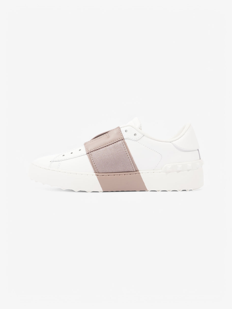 Valentino Open Laceless Sneakers White  / Nude Leather EU 37.5 UK 4.5 Image 3