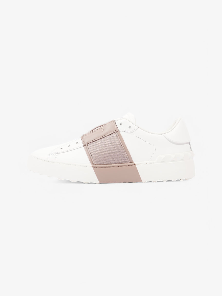 Valentino Open Laceless Sneakers White  / Nude Leather EU 37.5 UK 4.5 Image 5