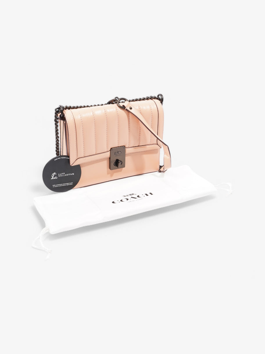 Coach Hutton Shoulder Bag Peach Leather 21.5x16.5x6cm Image 10