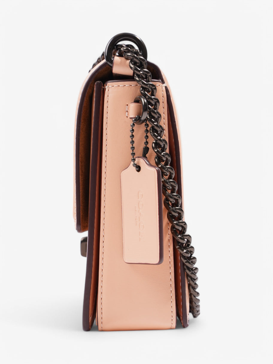Coach Hutton Shoulder Bag Peach Leather 21.5x16.5x6cm Image 3