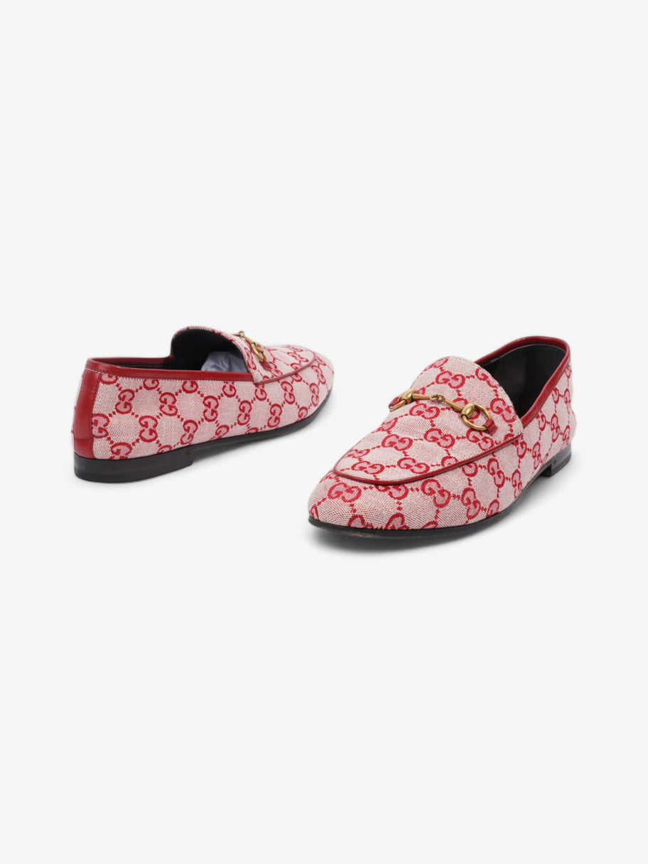 Gucci GG Horsebit Loafers Pink / Red Canvas EU 39 UK 6 Image 9