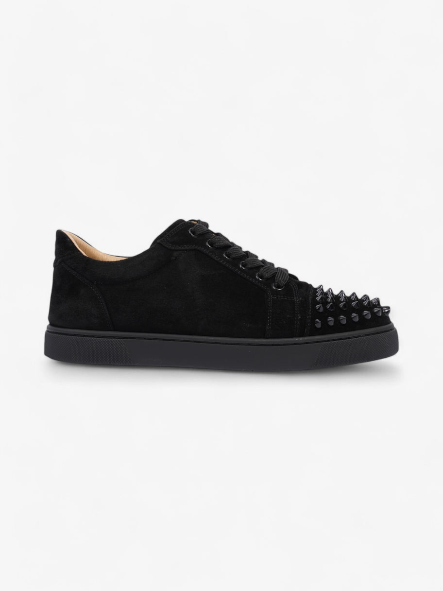 Christian Louboutin Vieira Spikes Sneakers Black Suede EU 38 UK 5 Image 1
