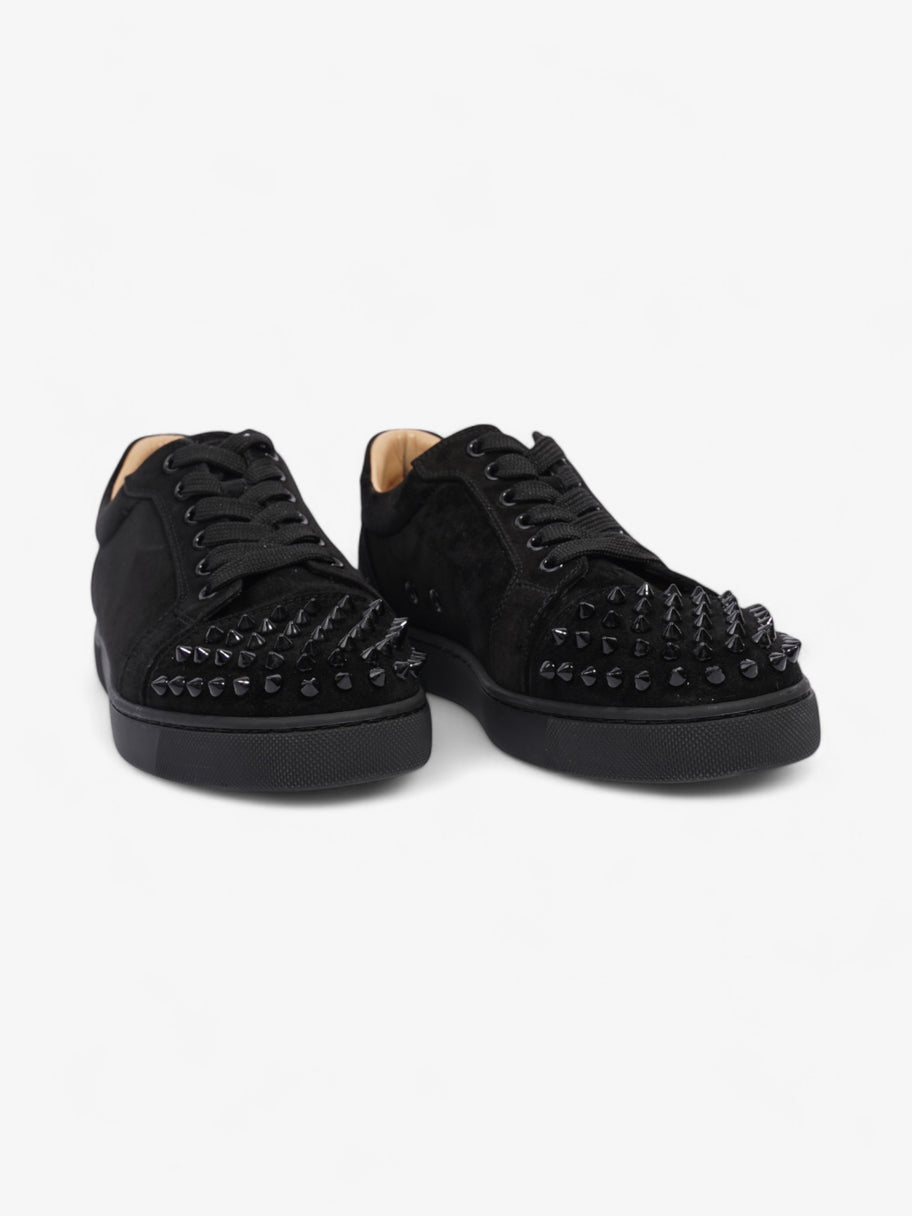 Christian Louboutin Vieira Spikes Sneakers Black Suede EU 38 UK 5 Image 2