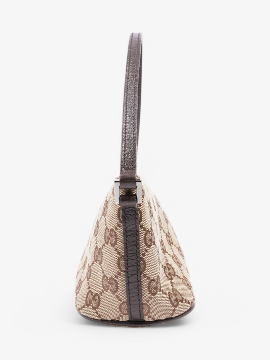 Gucci Boat Pochette Beige  / Brown Canvas Image 3