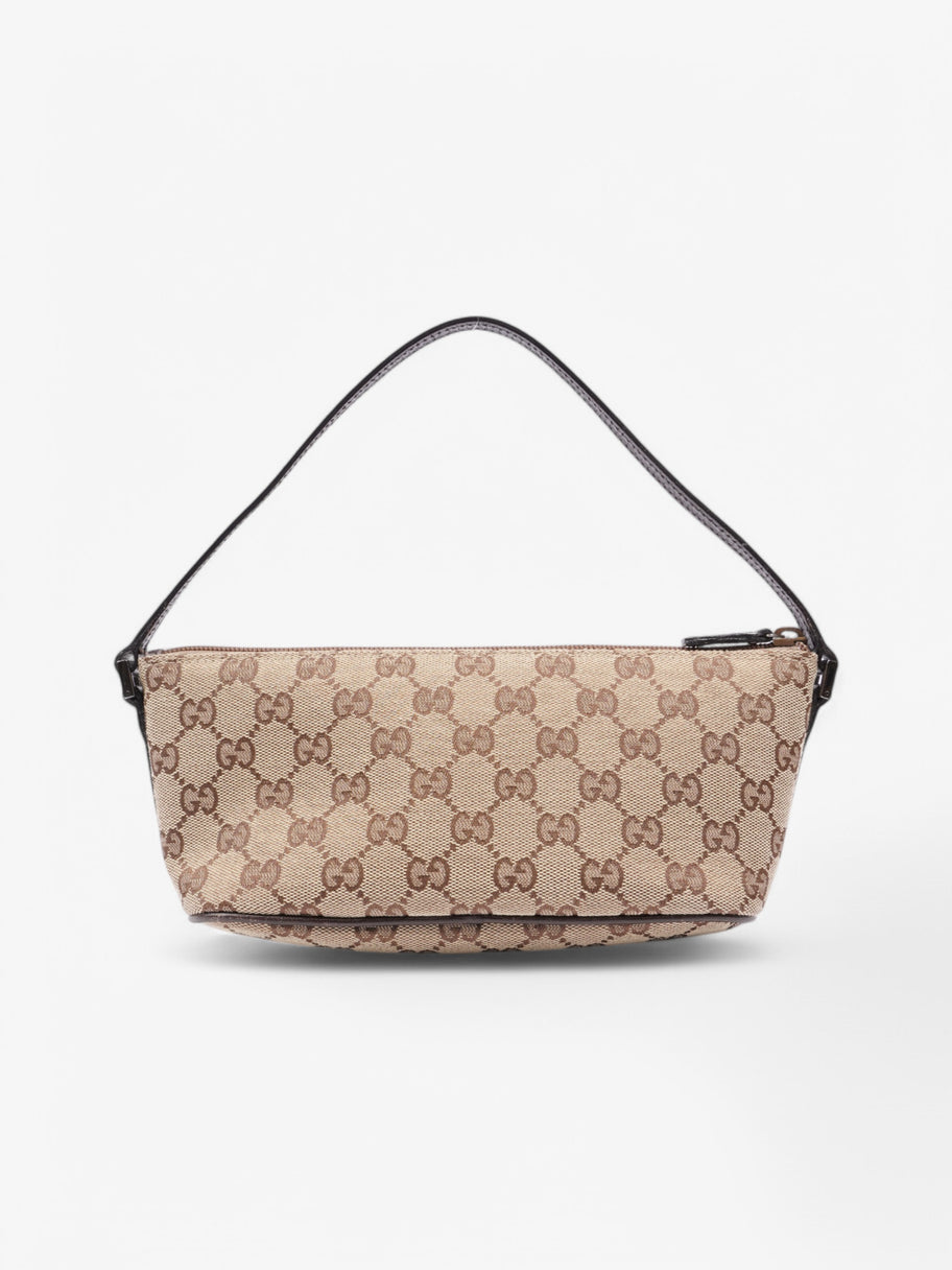 Gucci Boat Pochette Beige  / Brown Canvas Image 4