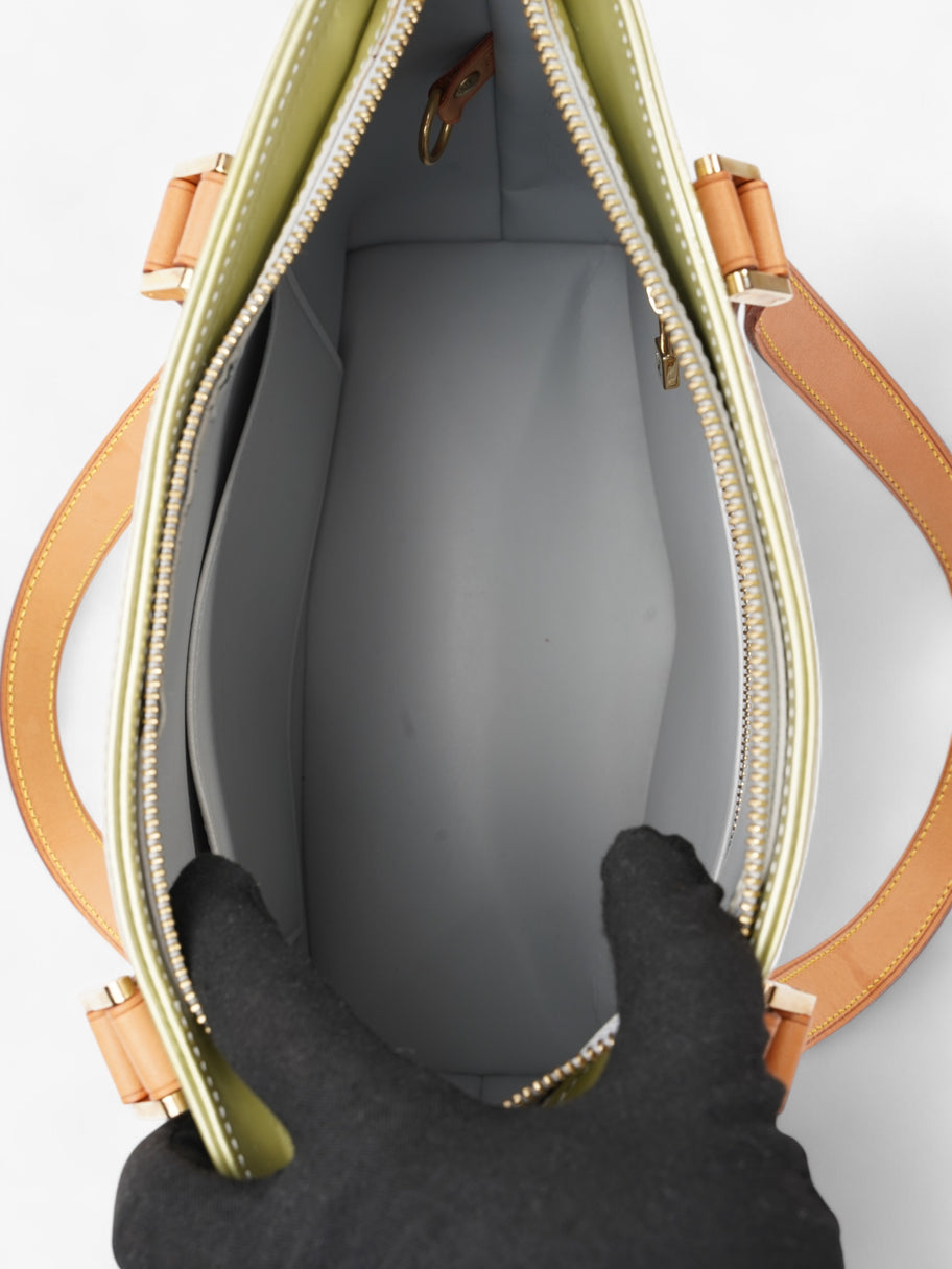 Louis Vuitton Houston Monogram Vernis / Apple Green Vernis Leather Image 8