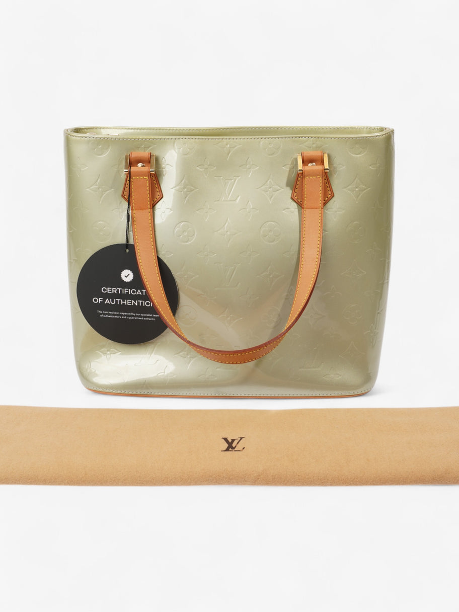 Louis Vuitton Houston Monogram Vernis / Apple Green Vernis Leather Image 9