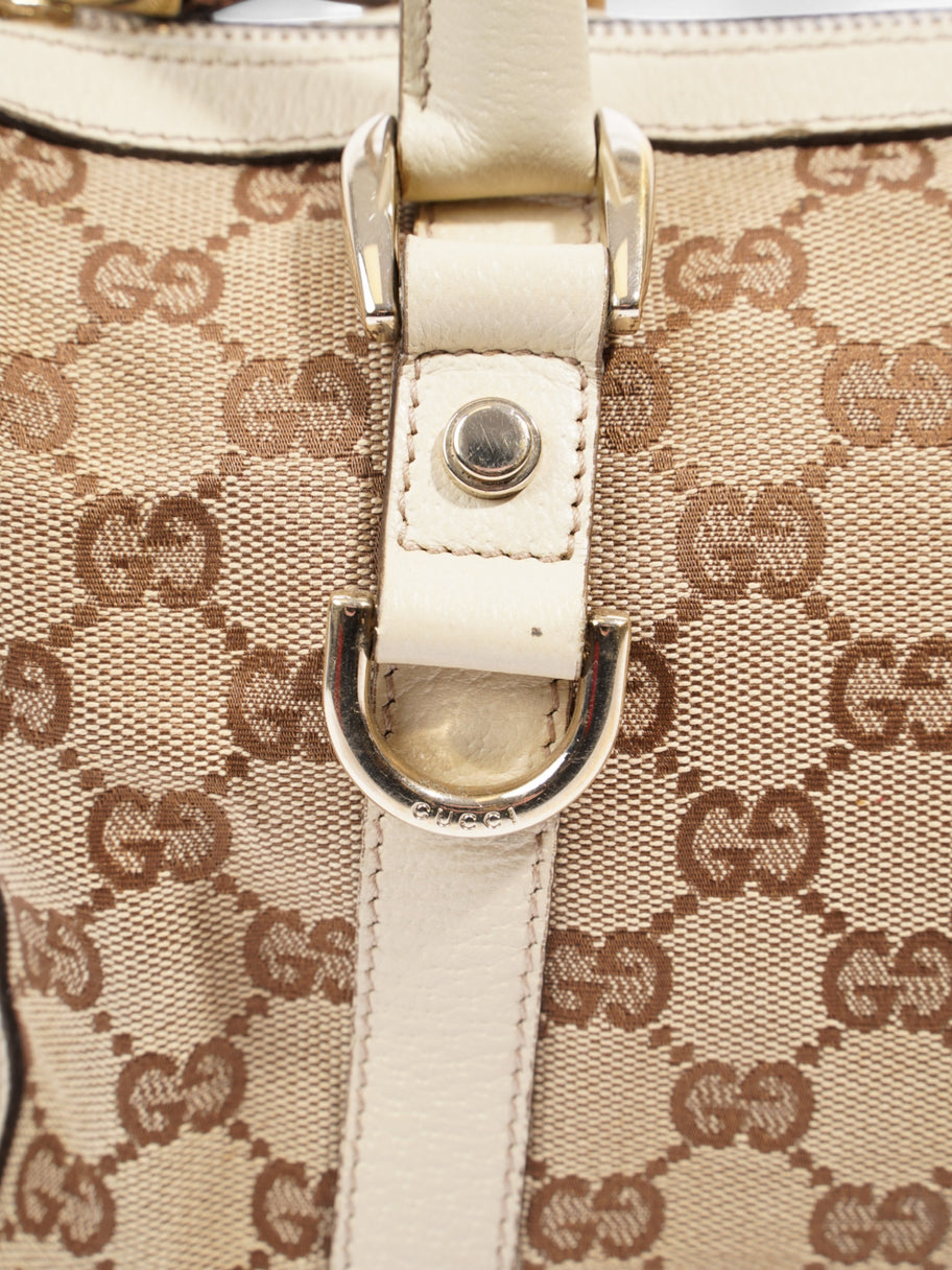 Gucci Boston Bag Supreme / White Canvas Image 7