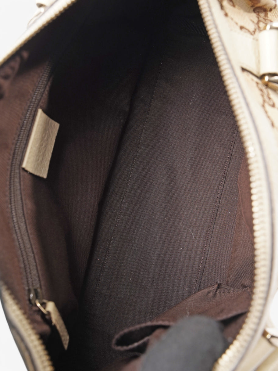 Gucci Boston Bag Supreme / White Canvas Image 9