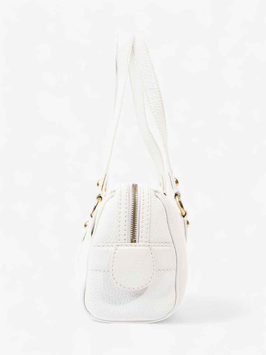 Celine Vintage Tote White Leather Image 3