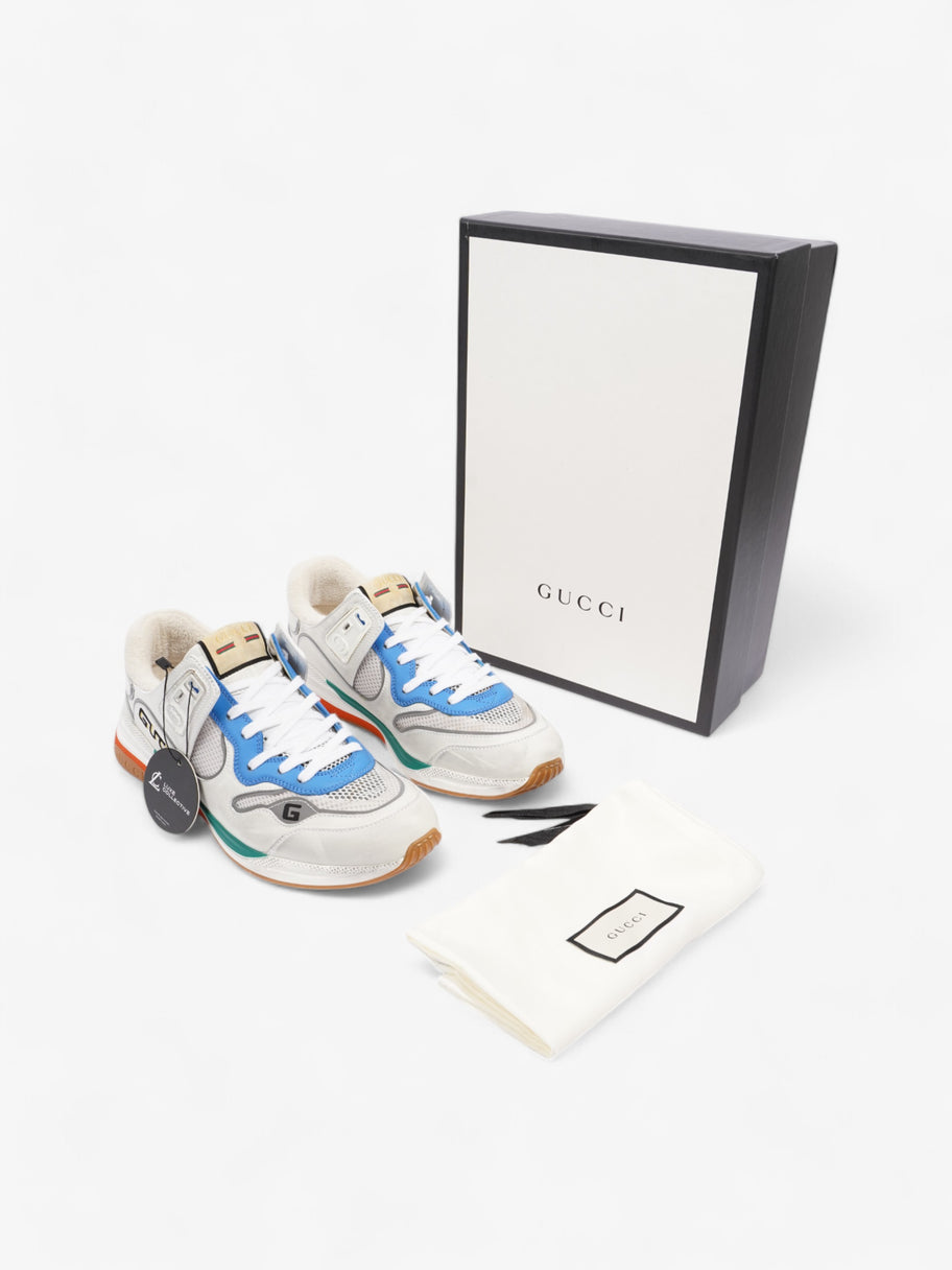 Gucci Ultrapace Sneakers White  / Blue / Green Mesh EU 42 UK 8 Image 10