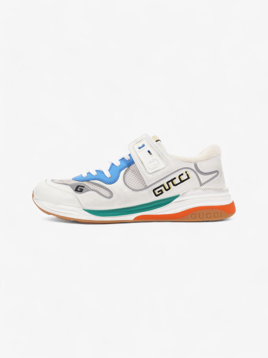 Gucci Ultrapace Sneakers White  / Blue / Green Mesh EU 42 UK 8 Image 5