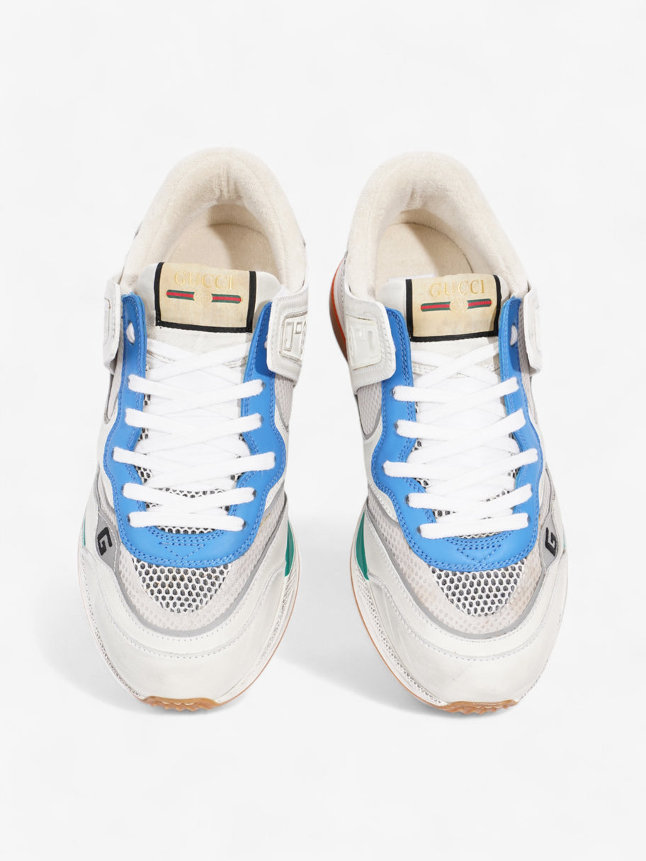 Gucci Ultrapace Sneakers White  / Blue / Green Mesh EU 42 UK 8 Image 8