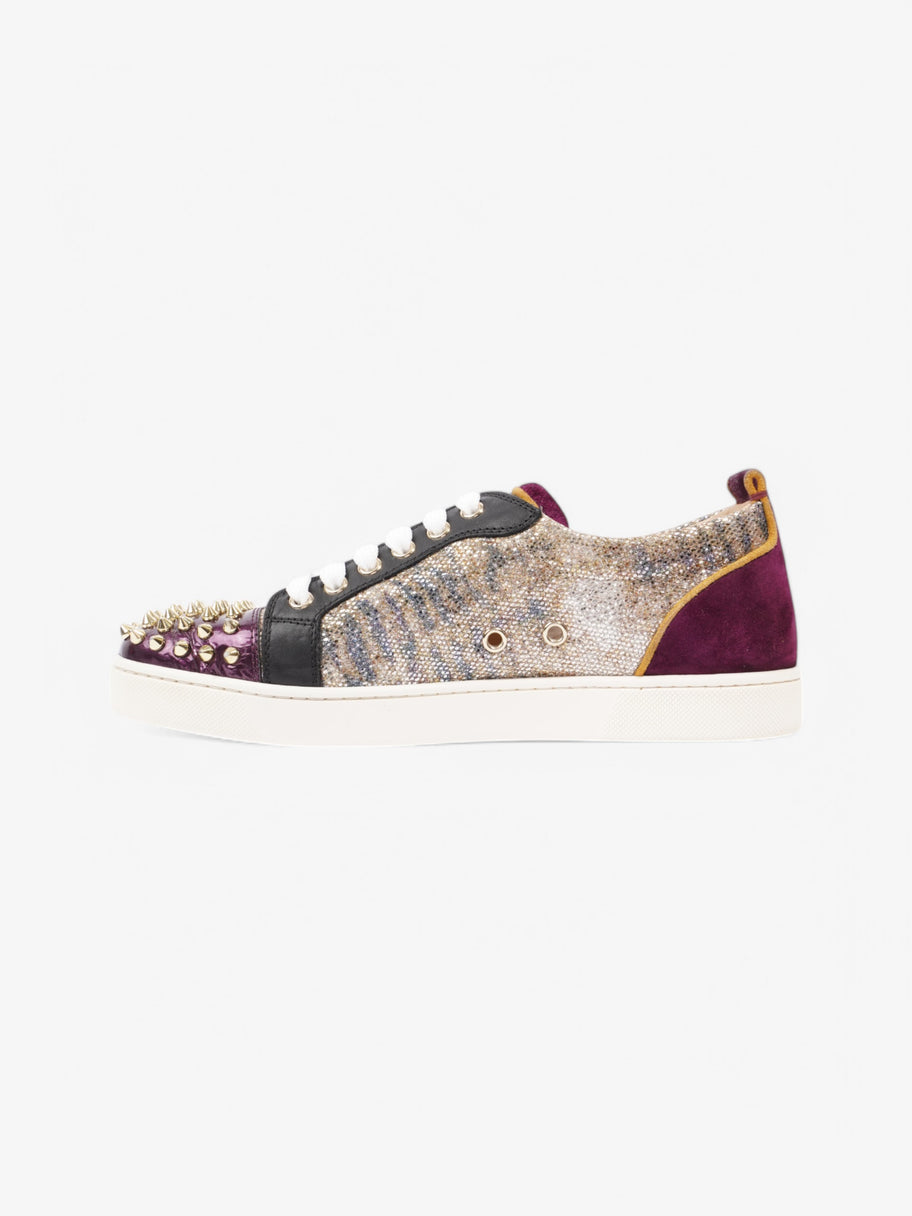 Christian Louboutin Louis Junior Spike Gold / Purple / Black Leather EU 40 UK 7 Image 3