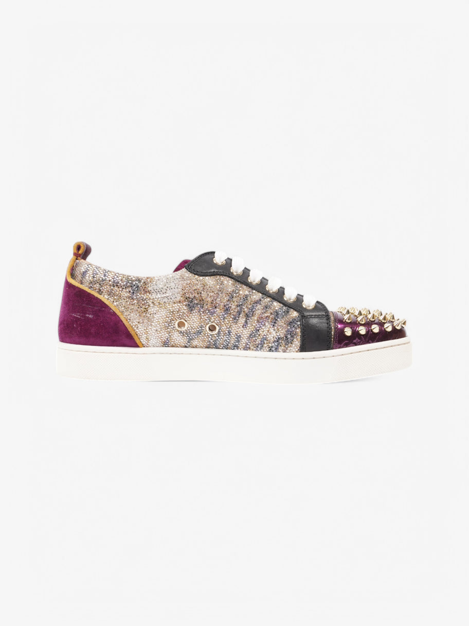 Christian Louboutin Louis Junior Spike Gold / Purple / Black Leather EU 40 UK 7 Image 4