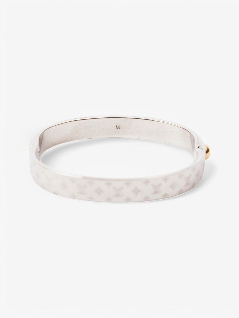 Louis Vuitton Nanogram Cuff Silver Base Metal M Image 2
