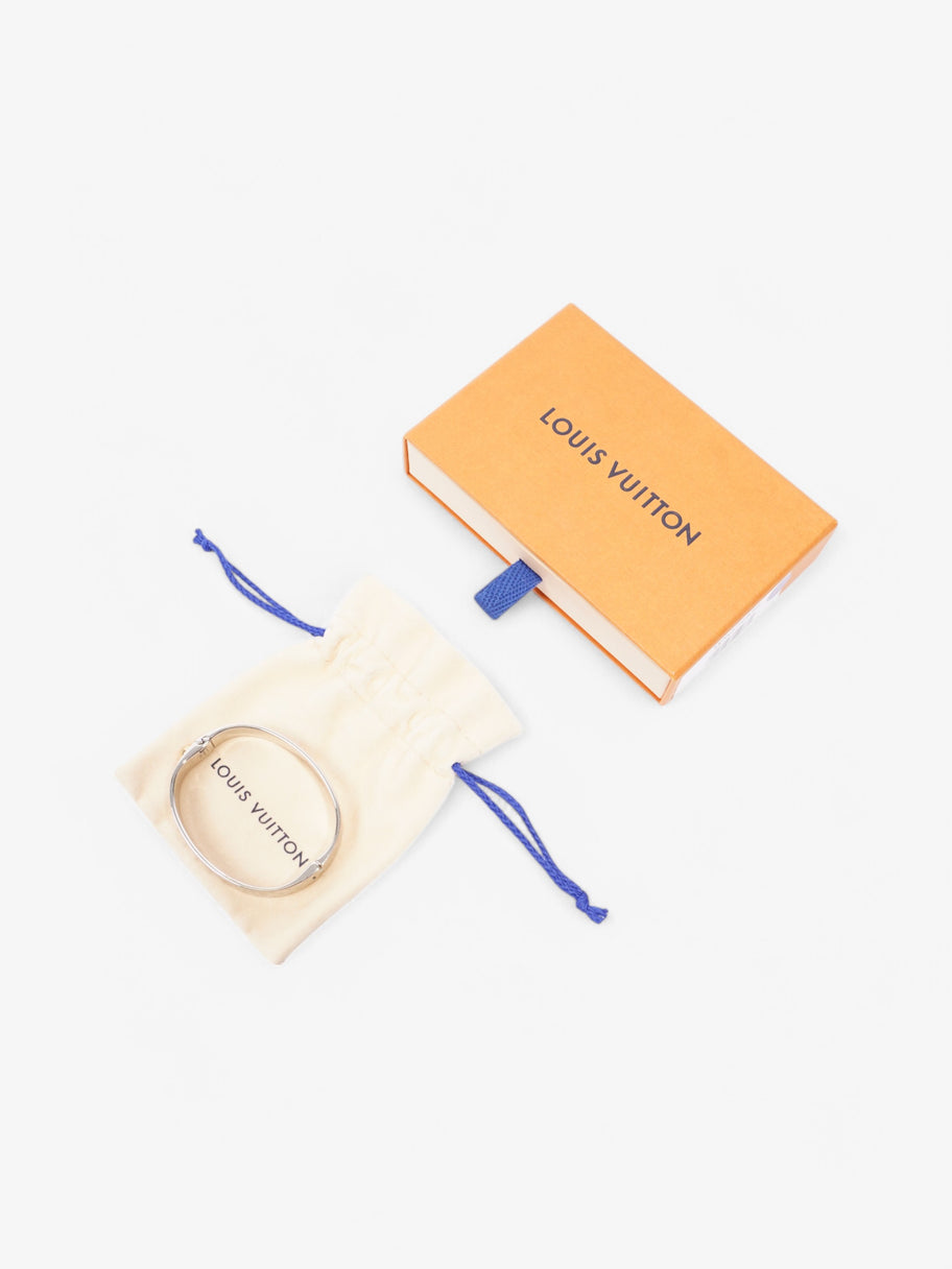 Louis Vuitton Nanogram Cuff Silver Base Metal M Image 6