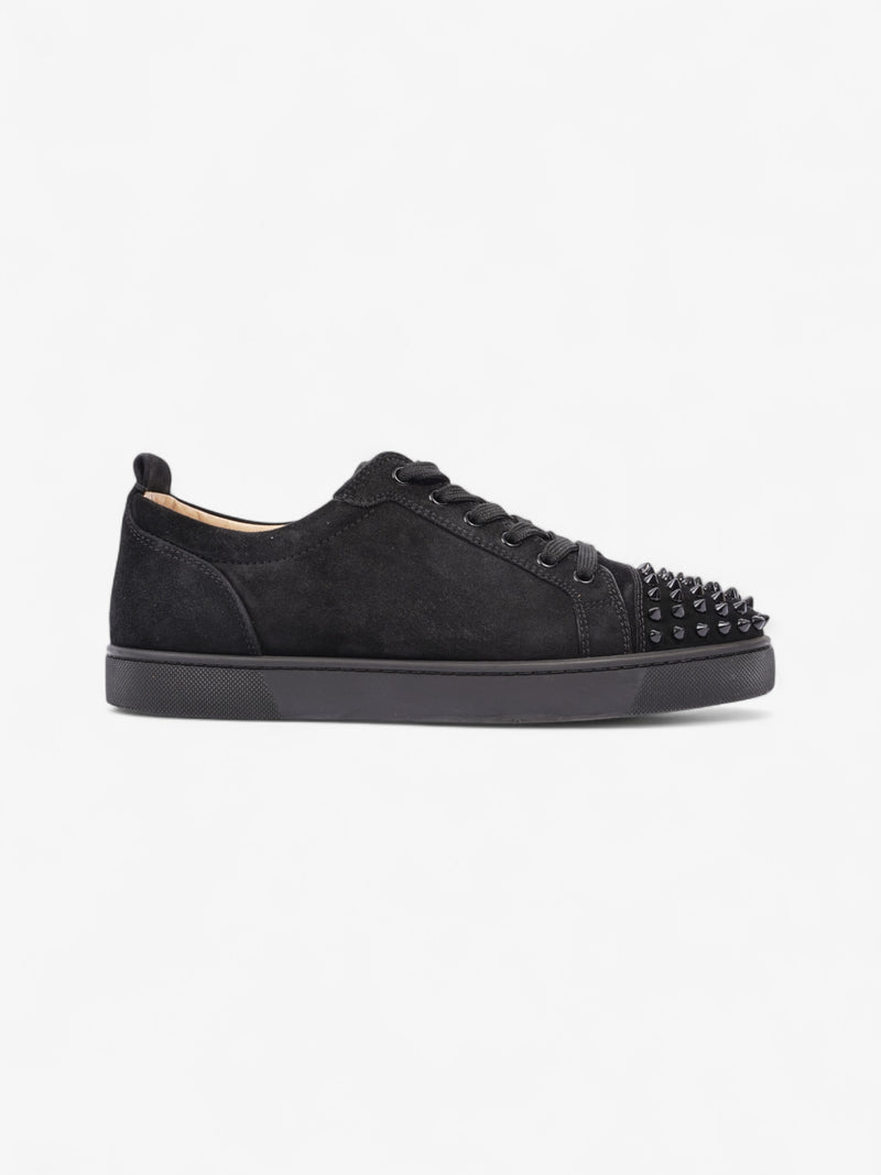  Christian Louboutin Louis Junior Spikes Black Suede EU 41 UK 7