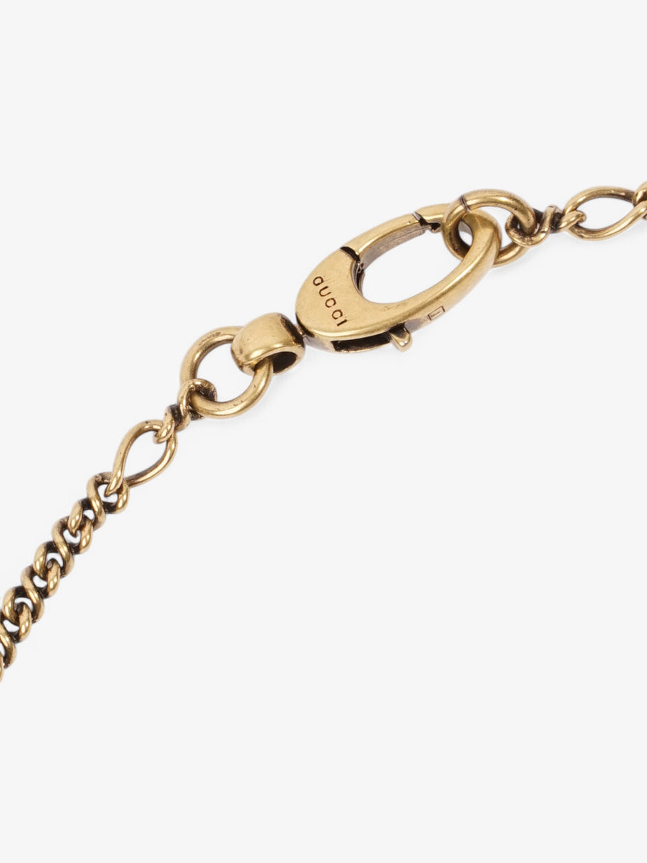 Gucci GG Lion Necklace Antique Gold Base Metal Image 3