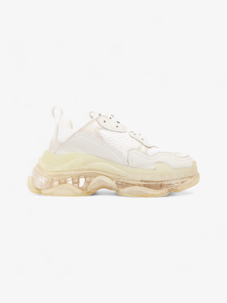Balenciaga Triple S Clear Sole White  / Black Mesh EU 37 UK 4 Image 4