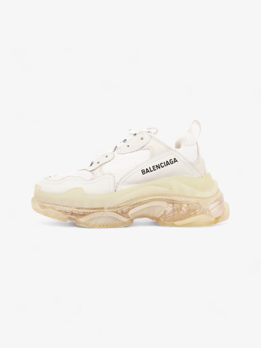 Balenciaga Triple S Clear Sole White  / Black Mesh EU 37 UK 4 Image 5
