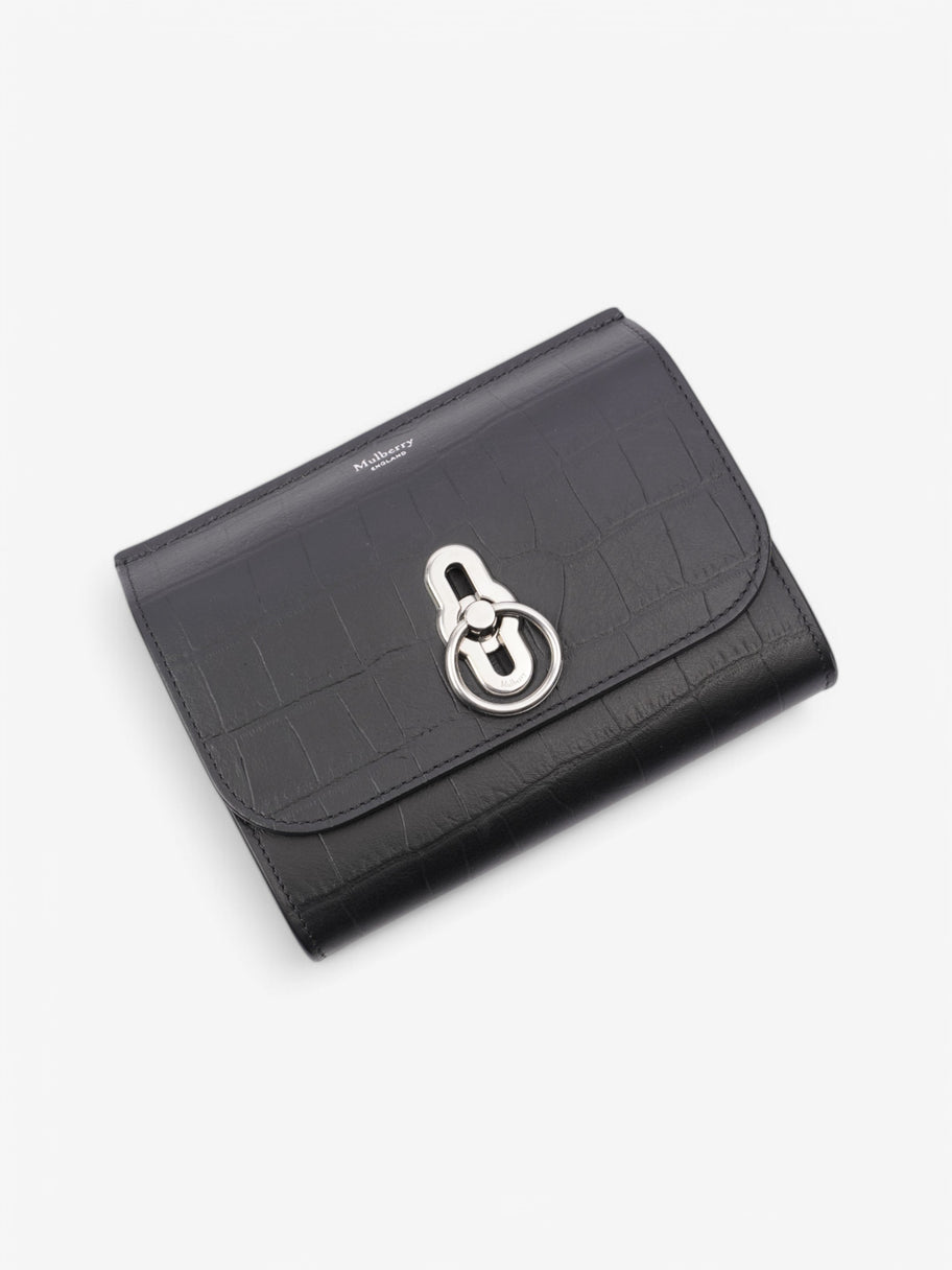 Mulberry Amberley Wallet Black Embossed Leather W-15cm. H-12Cm. Image 3