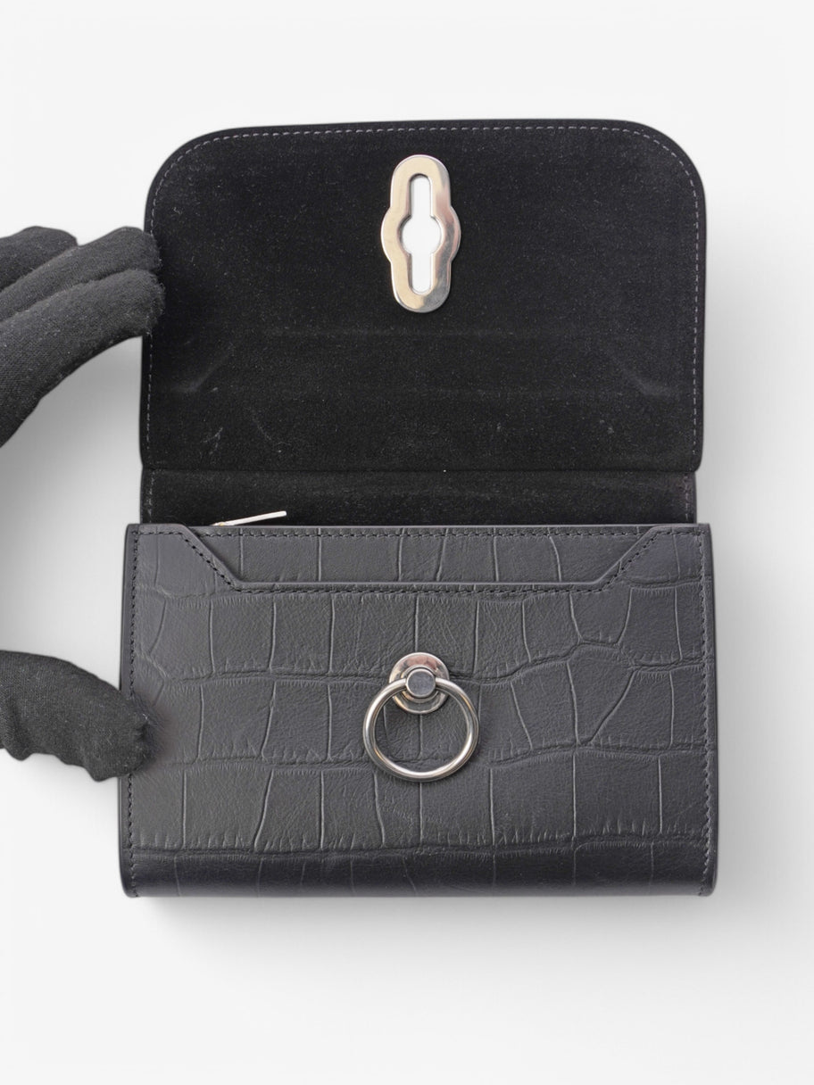 Mulberry Amberley Wallet Black Embossed Leather W-15cm. H-12Cm. Image 4