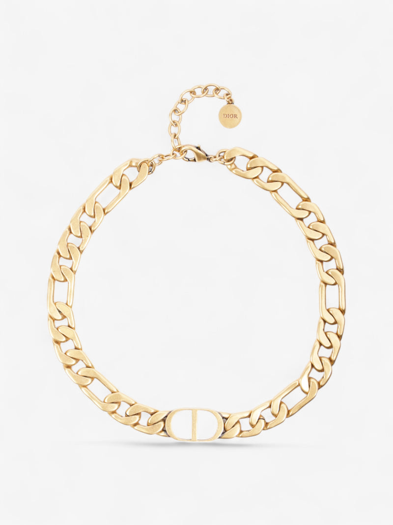  Christian Dior CD Choker Gold Base Metal