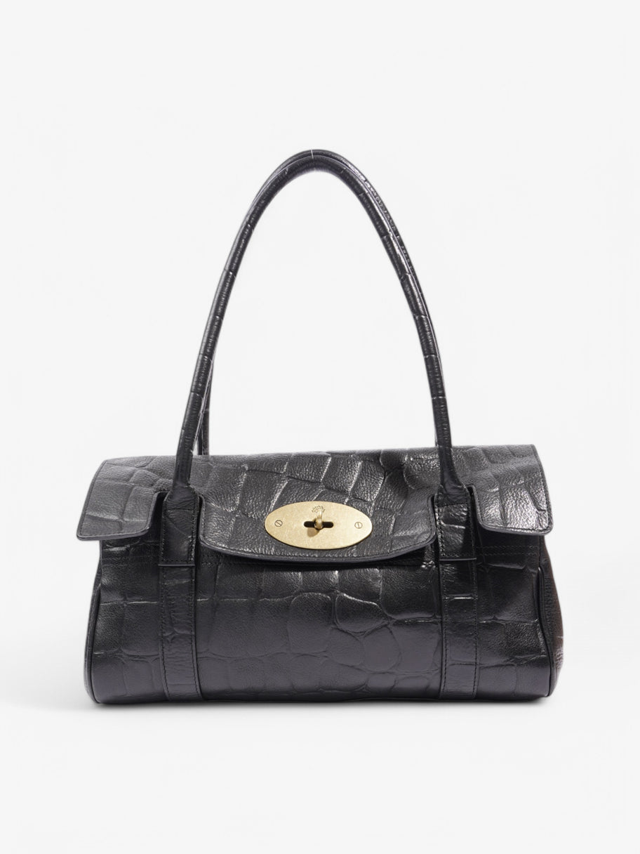 Mulberry Bayswater East West Black Embossed Leather Image 1