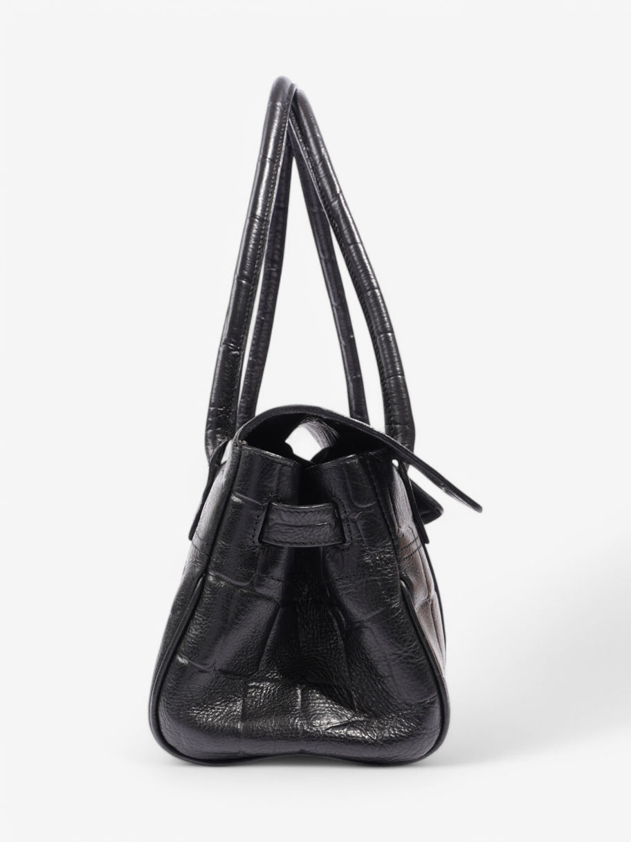 Mulberry Bayswater East West Black Embossed Leather Image 5