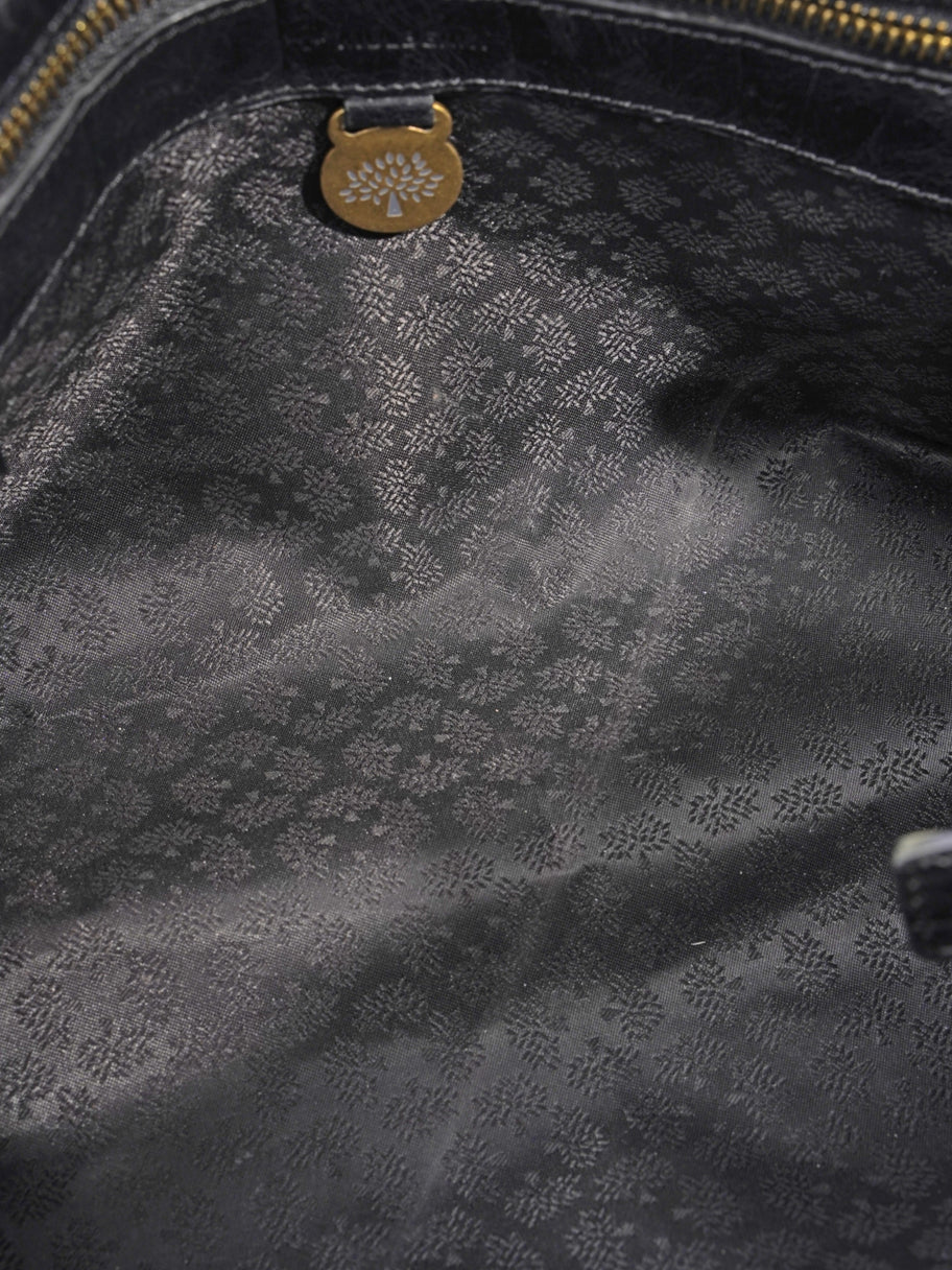 Mulberry Bayswater East West Black Embossed Leather Image 8