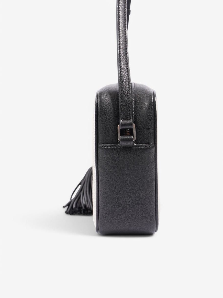 Saint Laurent Lou Camera Bag White / Black Canvas Medium Image 3