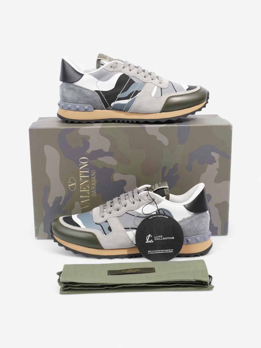 Valentino Rockrunner Sneakers Grey / White / Khaki Suede EU 40 UK 7 Image 10