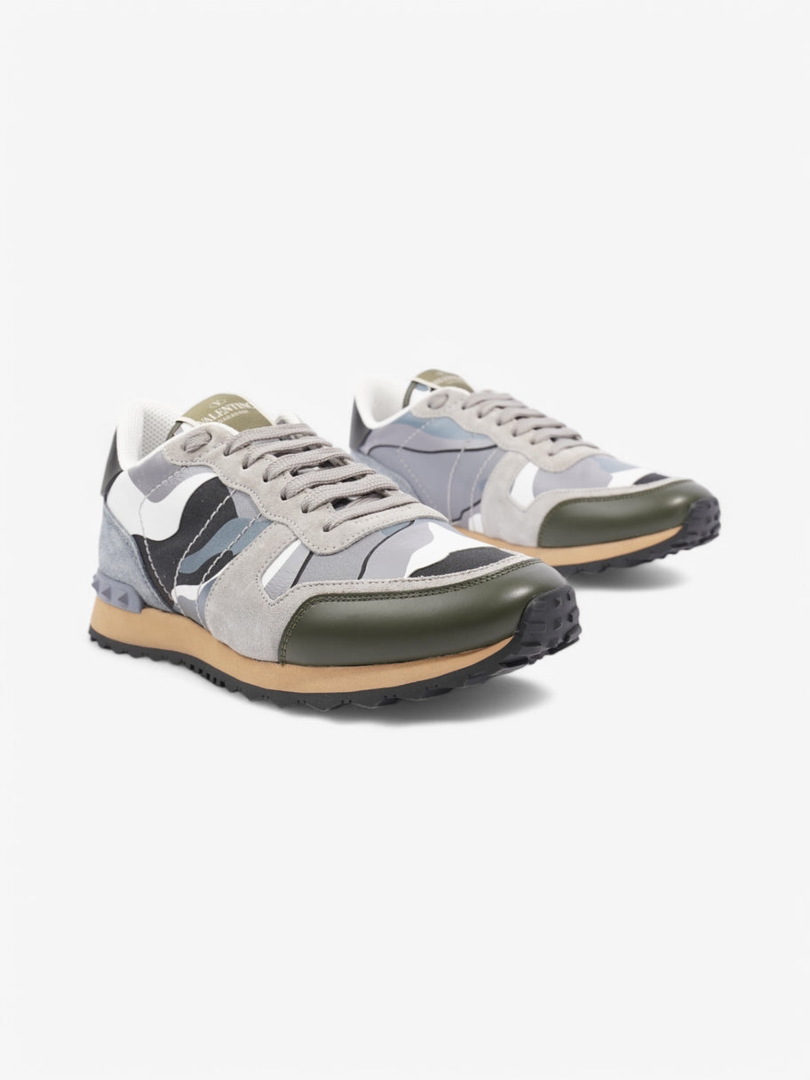 Valentino Rockrunner Sneakers Grey / White / Khaki Suede EU 40 UK 7 Image 2