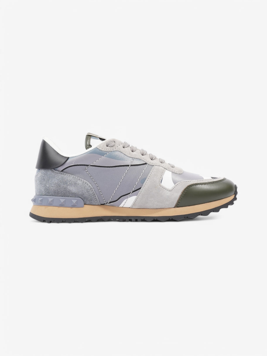 Valentino Rockrunner Sneakers Grey / White / Khaki Suede EU 40 UK 7 Image 4