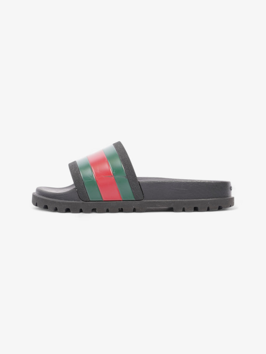 Gucci Slides Black / Green / Red Rubber EU 38 UK 6 Image 5