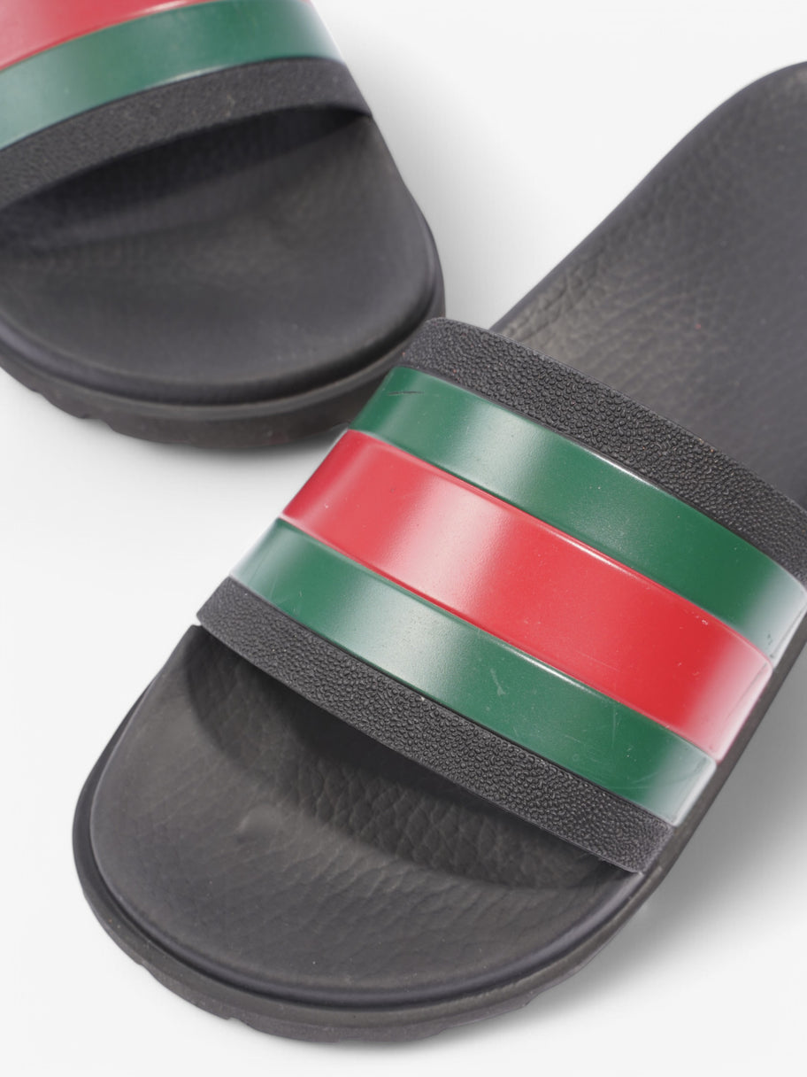 Gucci Slides Black / Green / Red Rubber EU 38 UK 6 Image 9