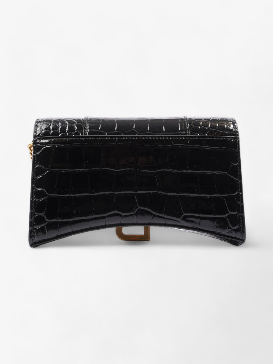 Balenciaga Hourglass Black Embossed Leather Image 4