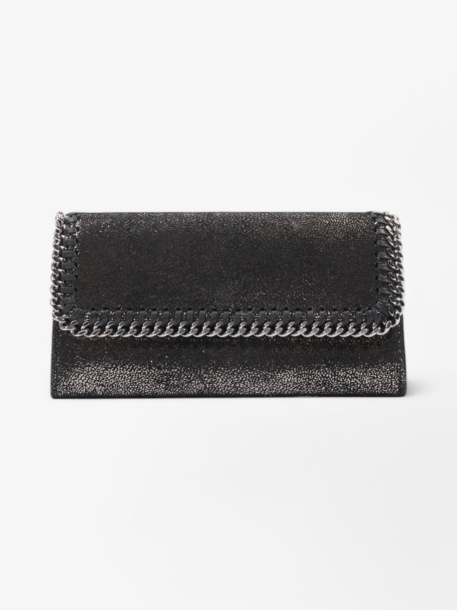 Stella McCartney Falabella Continental Wallet Black Suede Image 1